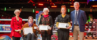 Three leading equestrian figures celebrated by British Equestrian at The London International Horse Show