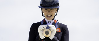 Team GB’s Fry fights for bronze in dressage finale